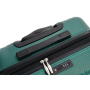 Expandable 3 Piece Luggage Sets PC Lightweight Suitcase with Two Hooks, Spinner Wheels, TSA Lock, (20/24/28), Green